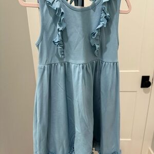 Light Blue Ruffle Dress